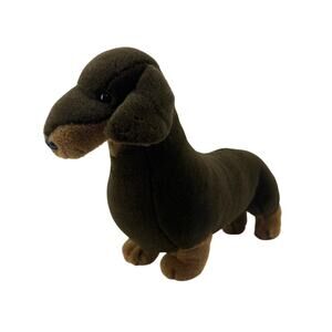 Vintage Dakin Dachshund Dog Vintage Brown Quality Plush Toy Cuddly Toy